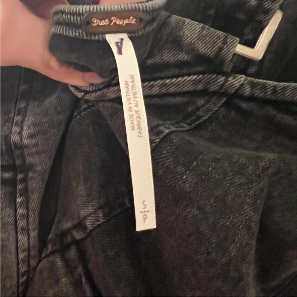 Free People Gimme More Denim Mini Fit & Flare Dress - Picture 10 of 10